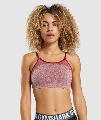 Gymshark Flex Strappy Ženske Sportski Grudnjak Bordo | HR 3410JPQ